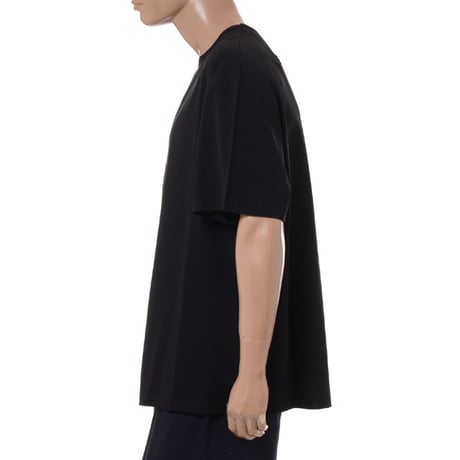 ラフシモンズ RAF SIMONS T-shirt with net insert Tシャツ コットン ブラック