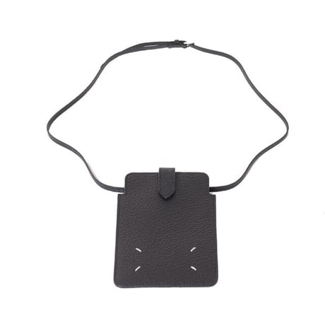 メゾン マルジェラ Maison Margiela スマホフォルダー グレインカーフレザー ブラック