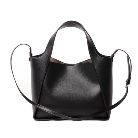 ステラマッカートニー stella mccartney ロゴクロスボディスタッズトートバッグ ヴィーガン素材 ブラック