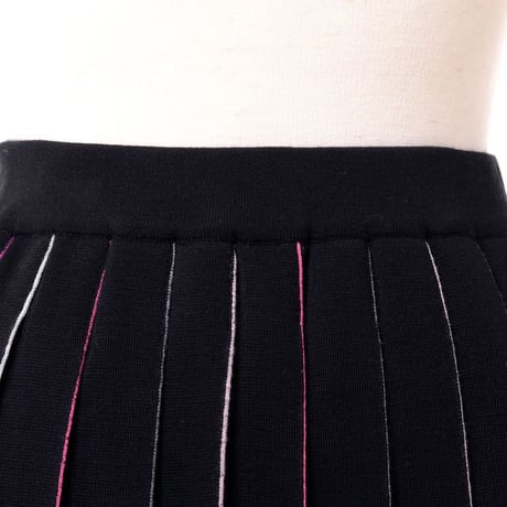 マルニ Marni プリーツライン入りスカート ウール ブラック
