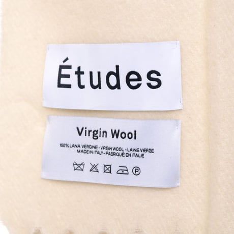 エチュード etudes マフラー ヴァージンウール ホワイト