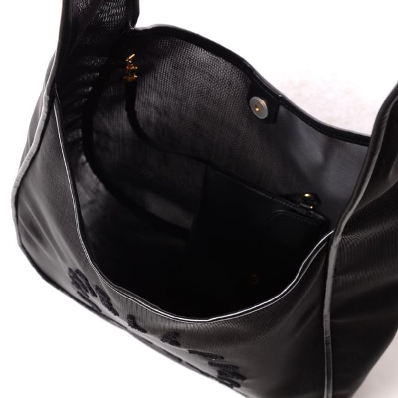 ステラマッカートニー stella mccartney ロゴホーボーバッグ メッシュ