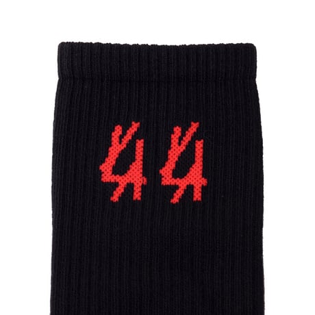 44ラベルグループ 44 label group ソックス コットン レッドブラック