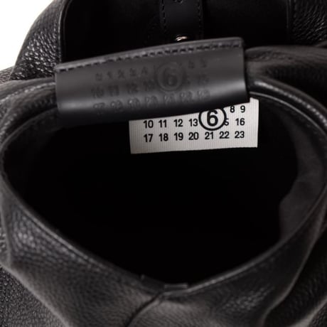 エムエムシックス メゾンマルジェラ MM6 MAISON MARGIELA ドレープミニジャバニーズバッグ 牛革 ブラック