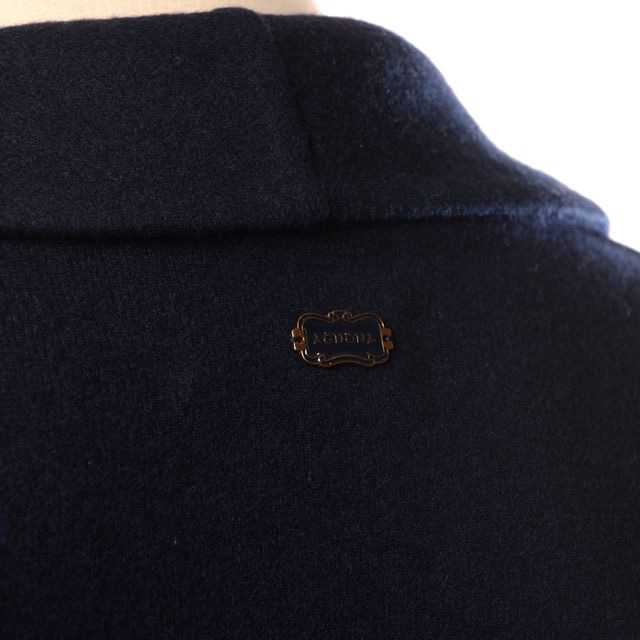 アニオナ AGNONA 着物襟コート カシミヤなど ネイビー | YOKOAUNTY