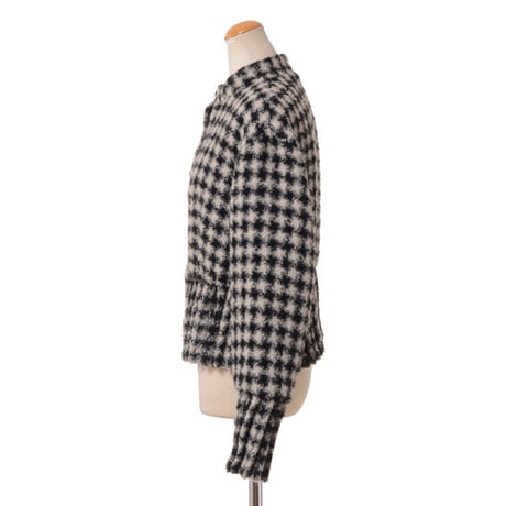 ロシャス ROCHAS 変形ジャケット ツィード チェック