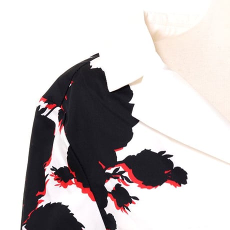 アーデム ERDEM ボタンダウンシャツ コットン ホワイトプリント