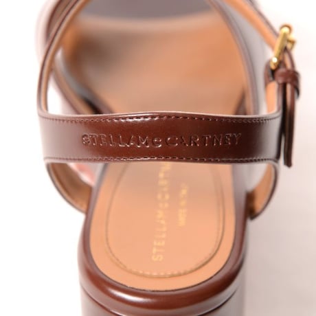 ステラマッカートニー stella mccartney エリスクリスクロスサンダル ヴィーガン マホガニー