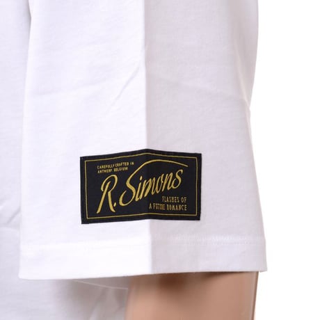 ラフシモンズ RAF SIMONS Oversized T-shirt Solemn-X コットン ホワイト