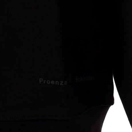 プロエンザスクーラー Proenza Schouler 背中リボンスゥエット コットンジャージー ブラック