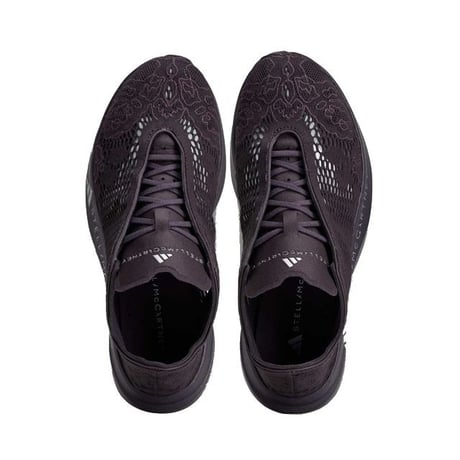 ステラマッカートニー stella mccartney アディダス adidas レースメッシュ上げ底スニーカー 合成繊維 ブラック 正規取扱