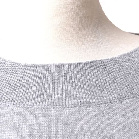 エルマノシェルビーノ ermanno scervino ワイドレース長袖セーター カシミア ライトグレー