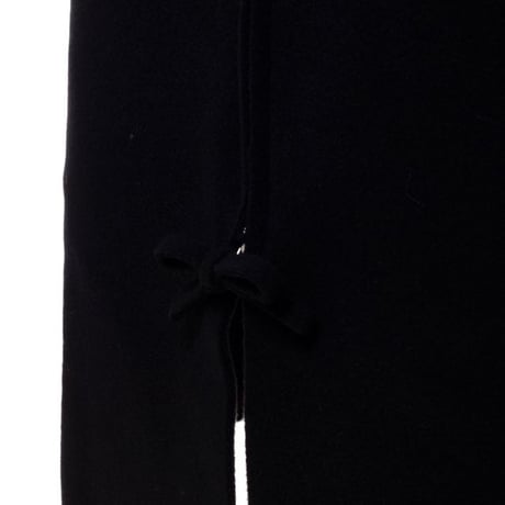 ラフシモンズ RAF SIMONS リボンジップノースリーブドレス フラノ ブラック