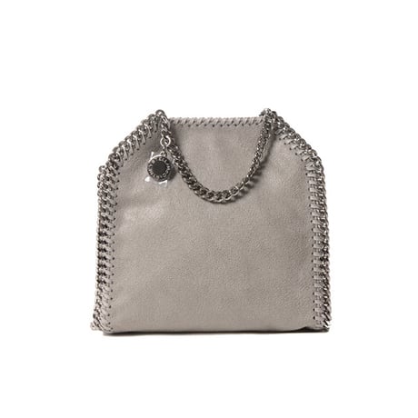 ステラマッカートニー stella mccartney ファラベラタイニートートバッグ シャギーディア ライトグレー