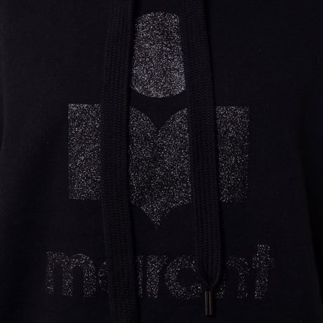 イザベルマラン ISABEL MARANT フード付きパーカー コットン裏起毛 ブラック