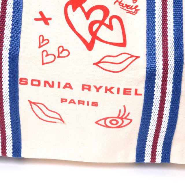 ソニアリキエル SONIA RYKIEL ショッピングバッグ キャンバス地  