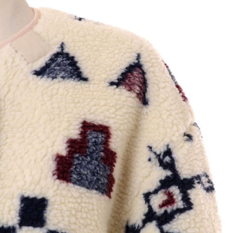 イザベルマラン ISABEL MARANT リバーシブルコート リサイクルポリエステル アイボリープリント