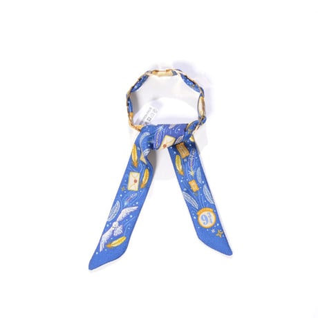 インポートブランド import brand マルフロイMalfroyシルクゴールドブレスレット シルクサテン ブルー