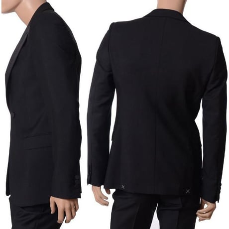 アレキサンダーマックイーン Alexander McQueen タキシードジャケット ウール ブラック