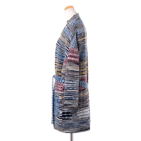 ミッソーニ Missoni ローブカーディガン ウールミックス ブラックベース