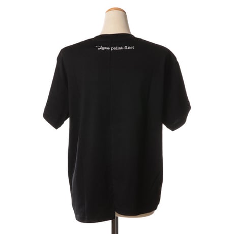 ルシアンペラフィネ Lucien Pellat Finet スカル半袖Tシャツ コットン ブラック