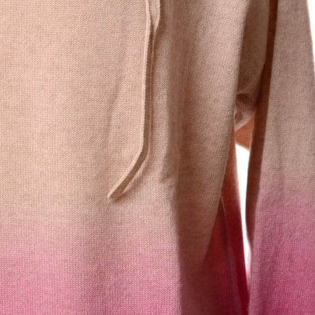 インポートブランド import brand アーポワル APOIL フードセーター カシミア グラデーションピンク