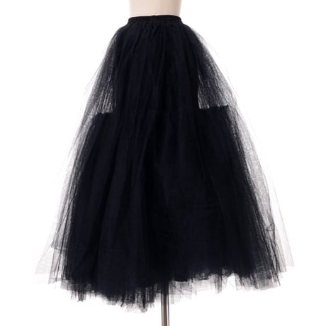 アーデム ERDEM ラッフルスカート チュール ブラック