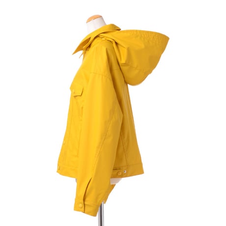 エムエムシックス メゾンマルジェラ MM6 MAISON MARGIELA フーデッドスポーツジャケット テクニカルファブリック イエロー