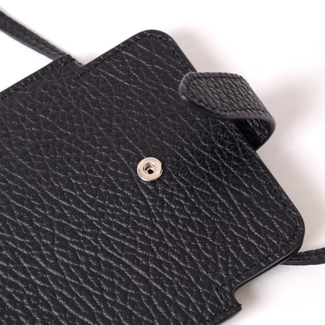 メゾン マルジェラ Maison Margiela スマホフォルダー グレインカーフレザー ブラック