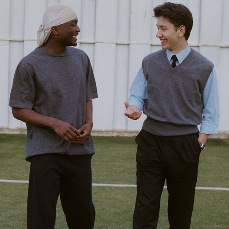 エクストリームカシミヤ extreme cashmere x オーバーフィット丸襟半袖