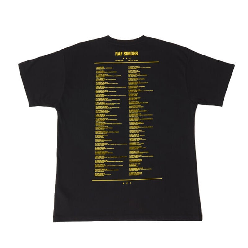 ラフシモンズ RAF SIMONS Printworks Tour T-shirt Tシャツ ラフシモンズ RAF SIMONS Printworks Tour T-shirt Tシャツ