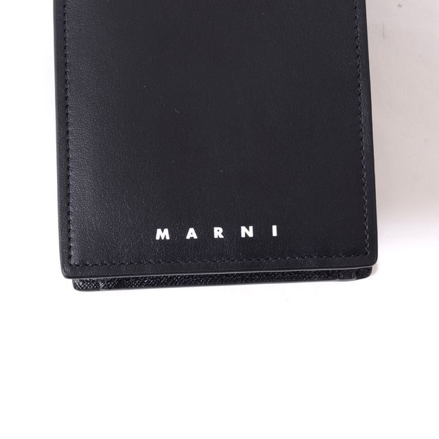 マルニ Marni 二つ折り財布 サフィアーノレザーナッパーレザー