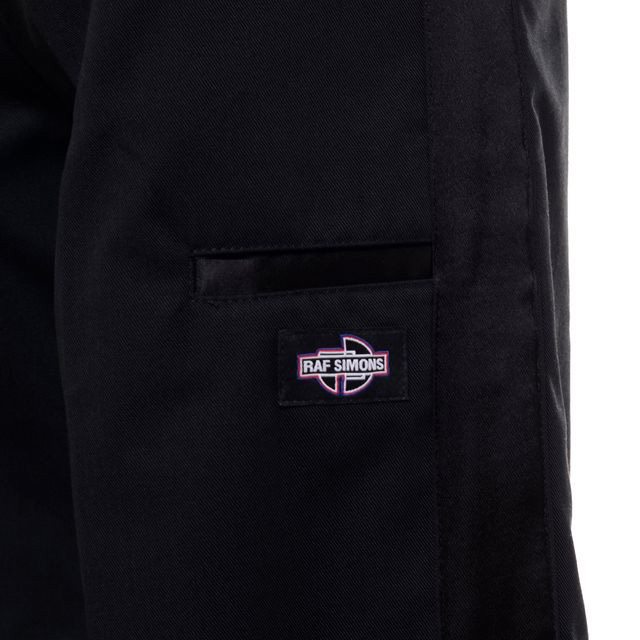 ラフシモンズ RAF SIMONS ワイドパンツ コットン混合 ブラック
