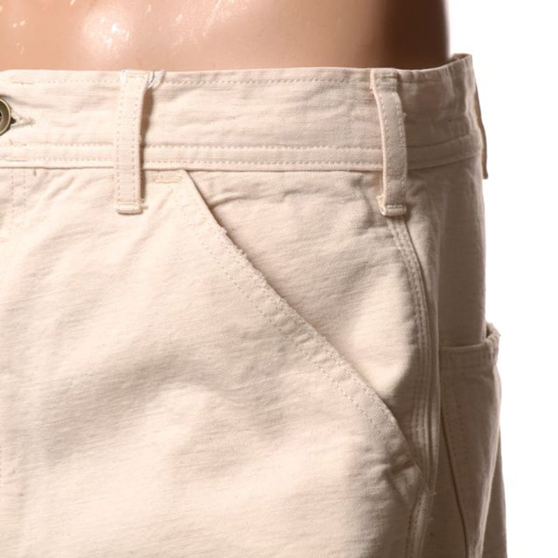 入手困難 マルタンマルジェラ ワークパンツ コットンリネン オフホワイト 48 Maison Margiela コットンリネン パンツ | ホワイト | FARFETCH JP
