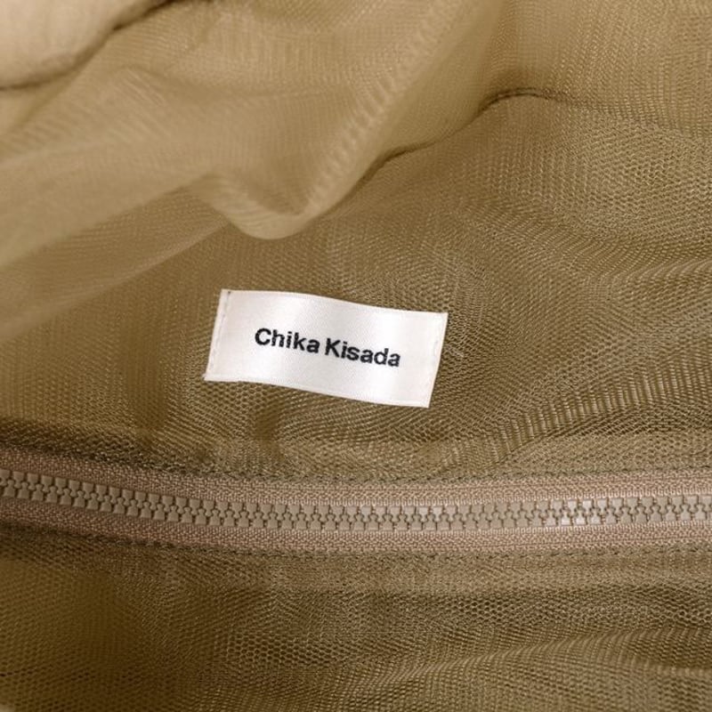 チカ キサダ chika kisada チュールバッグ ナイロン カーキ チカ キサダ chika kisada チュールバッグ ナイロン カーキ