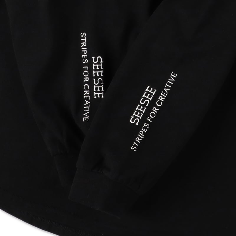 SEE SEE x S.F.C SUPER BIG ROUND LS TEE 【BLACK】  L SEE SEE x S.F.C SUPER BIG ROUND LS TEE 【BLACK】