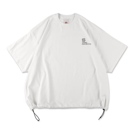 SEE SEE x S.F.C SUPER BIG SS TEE W/DRAWSTRINGS 【WHITE】