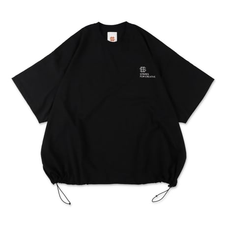SEE SEE x S.F.C SUPER BIG SS TEE W/DRAWSTRINGS 【BLACK】