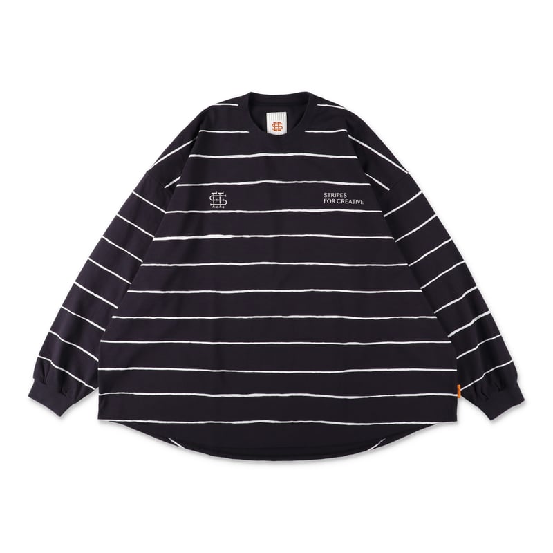 繁子☆新品☆maillot border  flair long-T 黒 maillot マイヨ（レディース） / hd border flair long-Tee