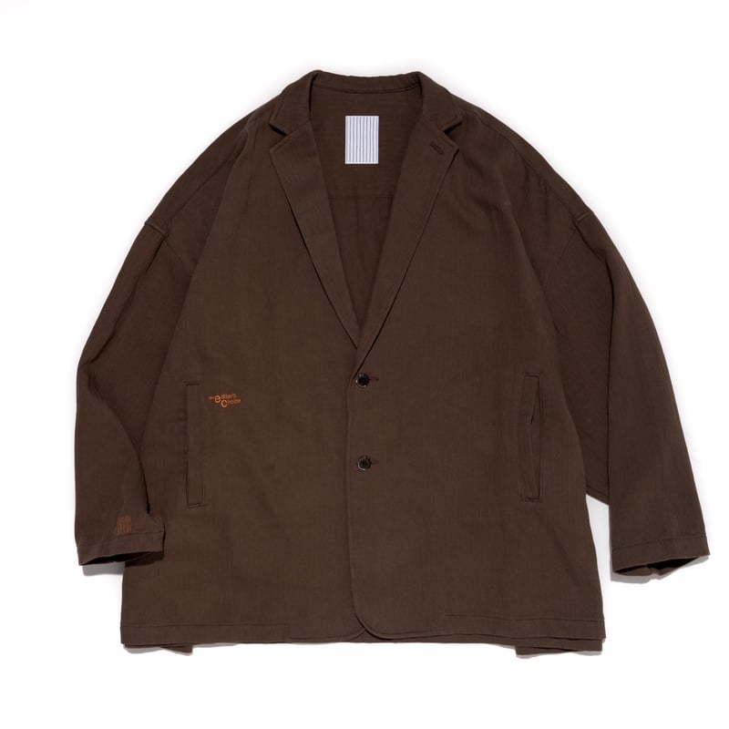 S.F.C x the e_C HERRINGBONE SHIRTS JACKET【BROWN S.F.C x the e_C HERRINGBONE SHIRTS JACKET【BROWN
