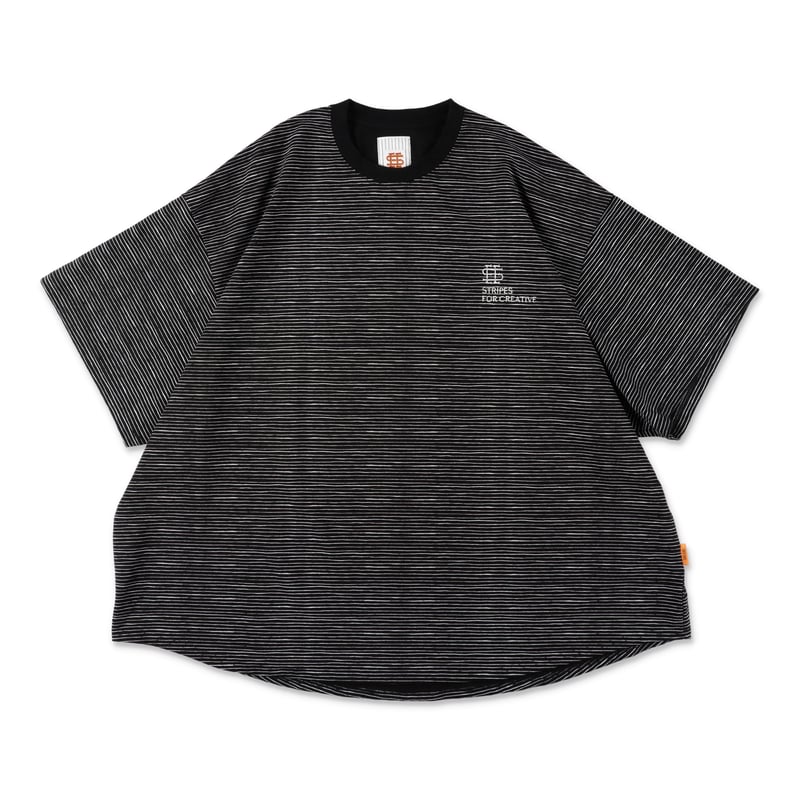 F*B様 SEE SEE ブラック Tシャツ SEE SEE x S.F.C SUPER BIG BORDER SS TEE 【BLACK】