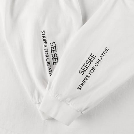 SEE SEE x S.F.C SUPER BIG ROUND LS TEE 【WHITE】
