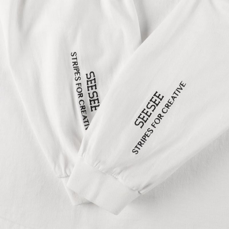 SEE SEE x S.F.C SUPER BIG ROUND LS TEE 【WHITE】