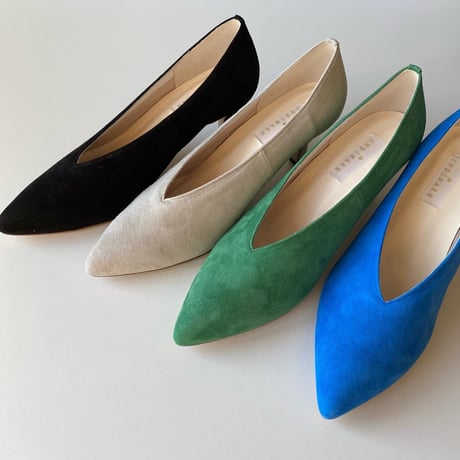 スウェードpumps