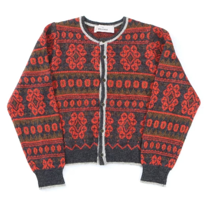 フェアアイル柄クルーネックカーディガン(8552102) | KEIZUselecct Onl