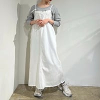 2/20Live☆再入荷！裾フリンジデニムジャンパースカート(56897)(57660)