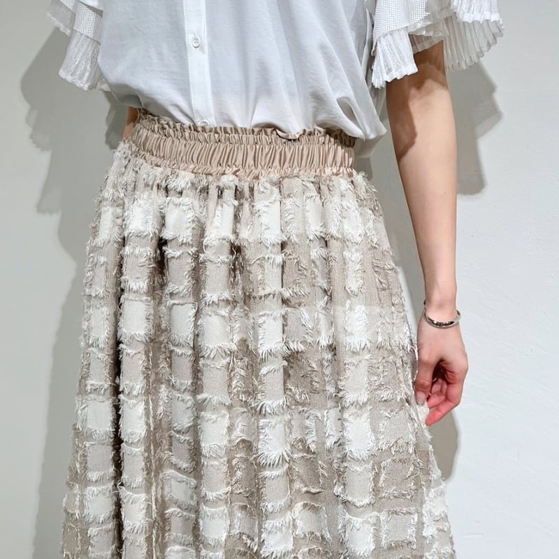 cygne ブロックチェックスカート cygne ブロックチェックスカート ブロックチェックタイト