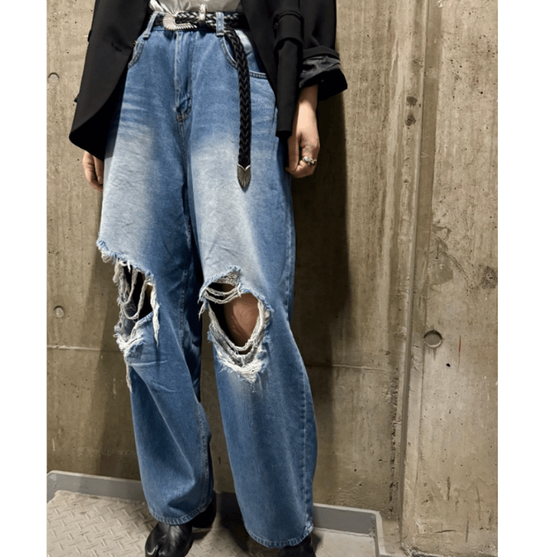 TRALALAdeLIZLISA トゥララデリズリサ　ダメージデニムパンツ 2025年最新】トゥララデリズリサの人気アイテム - メルカリ