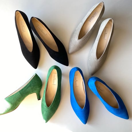 スウェードpumps