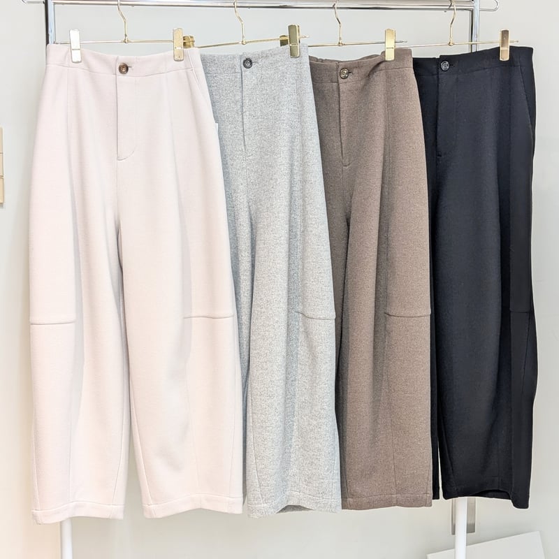 ばんばん ayane winter先行予約】ニードルパンチバレルレッグパンツ